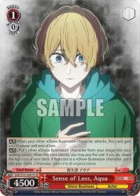 Sense of Loss, Aqua (SR) - [OSHI NO KO] Vol.2 - Weiss Schwarz card