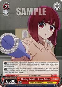 During Practice, Kana Arima (SR) - [OSHI NO KO] Vol.2 - Weiss Schwarz card
