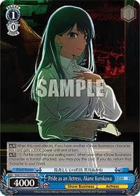 Pride as an Actress, Akane Kurokawa (SR) - [OSHI NO KO] Vol.2 - Weiss Schwarz card