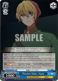 Theater Date, Aqua - [OSHI NO KO] Vol.2 - Weiss Schwarz card