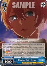Theater Date, Aqua (SR) - [OSHI NO KO] Vol.2 - Weiss Schwarz card
