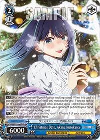 Christmas Date, Akane Kurokawa (SR) - [OSHI NO KO] Vol.2 - Weiss Schwarz card