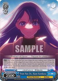 From Now On, Akane Kurokawa (SR) - [OSHI NO KO] Vol.2 - Weiss Schwarz card