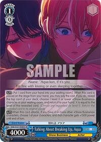 Talking About Breaking Up, Aqua (SR) - [OSHI NO KO] Vol.2 - Weiss Schwarz card