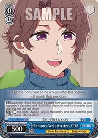 Famous Scriptwriter, GOA (SR) - [OSHI NO KO] Vol.2 - Weiss Schwarz card