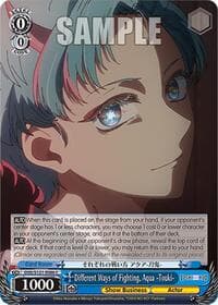 Different Ways of Fighting, Aqua -Touki- - [OSHI NO KO] Vol.2 - Weiss Schwarz card