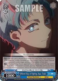 Different Ways of Fighting, Aqua -Touki- (SR) - [OSHI NO KO] Vol.2 - Weiss Schwarz card