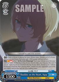 Shackles on the Heart, Aqua (SR) - [OSHI NO KO] Vol.2 - Weiss Schwarz card