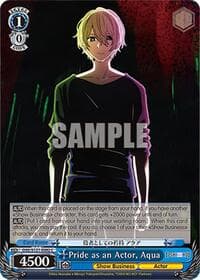 Pride as an Actor, Aqua - [OSHI NO KO] Vol.2 - Weiss Schwarz card