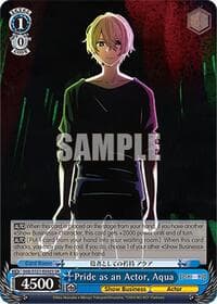 Pride as an Actor, Aqua (SR) - [OSHI NO KO] Vol.2 - Weiss Schwarz card