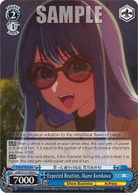 Expected Reaction, Akane Kurokawa - [OSHI NO KO] Vol.2 - Weiss Schwarz card