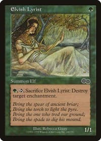 Elvish Lyrist - Urza's Saga - Magic: The Gathering card
