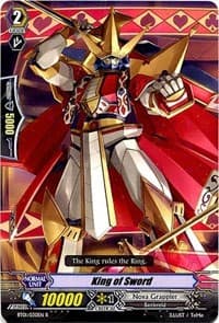 King of Sword - BT01: Descent of the King of Knights - Cardfight Vanguard card