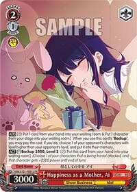 Happiness as a Mother, Ai (PR) (Foil) - [OSHI NO KO] Vol.2 - Weiss Schwarz card