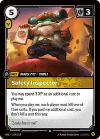 Safety Inspector - Unleashed - Riftbound: League of Legends Trading Card Game card
