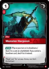 Monster Harpoon - Unleashed - Riftbound: League of Legends Trading Card Game card