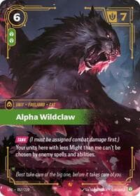 Alpha Wildclaw - Unleashed - Riftbound: League of Legends Trading Card Game card