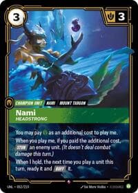 Nami, Headstrong - Unleashed - Riftbound: League of Legends Trading Card Game card