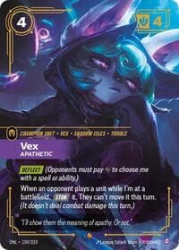 Vex, Apathetic - Unleashed - Riftbound: League of Legends Trading Card Game card