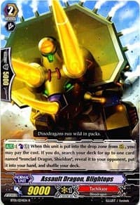 Assault Dragon, Blightops - BT01: Descent of the King of Knights - Cardfight Vanguard card