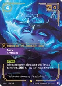 Vex, Apathetic (Alternate Art) - Unleashed - Riftbound: League of Legends Trading Card Game card