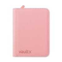Vault X Zip Binder Exo-Tec - Just Pink 4 Pocket - Vault X Card Binders - Storage Albums card