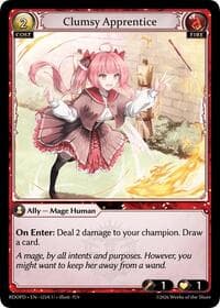 Clumsy Apprentice (125A) - Radiant Origins: Pantheon - Grand Archive TCG card