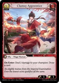 Clumsy Apprentice (125B) - Radiant Origins: Pantheon - Grand Archive TCG card