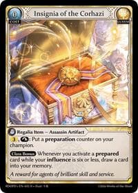 Insignia of the Corhazi - Radiant Origins: Pantheon - Grand Archive TCG card