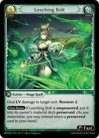 Leeching Bolt - Radiant Origins: Pantheon - Grand Archive TCG card