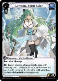 Lorraine, Spirit Ruler (Extended Art) - Radiant Origins: Pantheon - Grand Archive TCG card