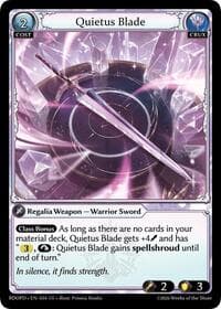 Quietus Blade - Radiant Origins: Pantheon - Grand Archive TCG card