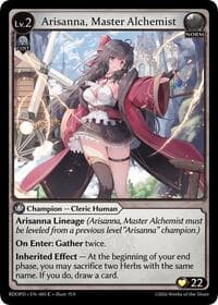 Arisanna, Master Alchemist - Radiant Origins: Pantheon - Grand Archive TCG card