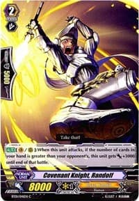 Covenant Knight, Randolf - BT01: Descent of the King of Knights - Cardfight Vanguard card