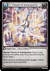 Charm of Anticipation - Radiant Origins: Pantheon - Grand Archive TCG card