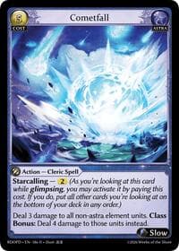 Cometfall - Radiant Origins: Pantheon - Grand Archive TCG card