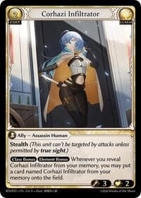 Corhazi Infiltrator - Radiant Origins: Pantheon - Grand Archive TCG card