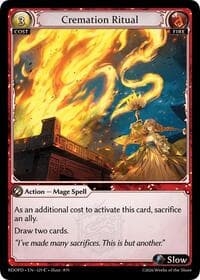 Cremation Ritual - Radiant Origins: Pantheon - Grand Archive TCG card