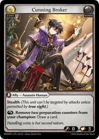 Cunning Broker - Radiant Origins: Pantheon - Grand Archive TCG card