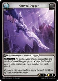 Curved Dagger - Radiant Origins: Pantheon - Grand Archive TCG card