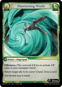 Disorienting Winds - Radiant Origins: Pantheon - Grand Archive TCG card