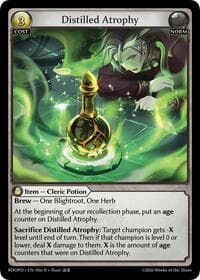 Distilled Atrophy - Radiant Origins: Pantheon - Grand Archive TCG card