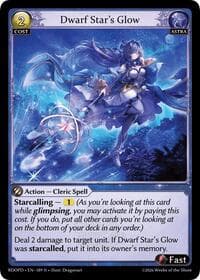 Dwarf Star's Glow - Radiant Origins: Pantheon - Grand Archive TCG card