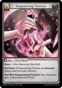 Empowering Tincture - Radiant Origins: Pantheon - Grand Archive TCG card