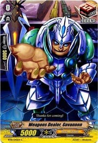Weapons Dealer, Govannon - BT01: Descent of the King of Knights - Cardfight Vanguard card