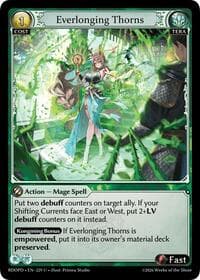 Everlonging Thorns - Radiant Origins: Pantheon - Grand Archive TCG card