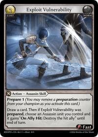 Exploit Vulnerability - Radiant Origins: Pantheon - Grand Archive TCG card