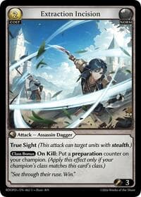 Extraction Incision - Radiant Origins: Pantheon - Grand Archive TCG card