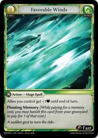 Favorable Winds - Radiant Origins: Pantheon - Grand Archive TCG card