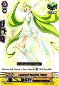 Yggdrasil Maiden, Elaine - BT01: Descent of the King of Knights - Cardfight Vanguard card